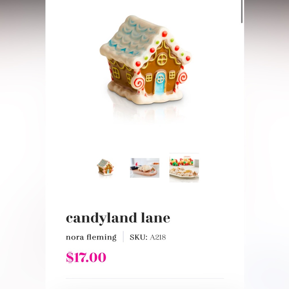 Nora Fleming gingerbread house add on